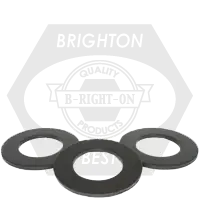 Fresh Stock 1" SAE Flat Washers, Plain Finish, Medium Carbon Steel, Thru-Hardened (Imported), Qty 555