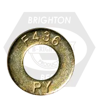1 1/2" x 3" Structural Flat Washers, F436, Zinc-Yellow Cr+6, Medium Carbon Steel, Qty 180 Free Returns