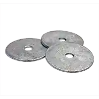 Weekend Sale 3/8" x 1 1/4" Fender Washers, Hot-Dipped Galvanized HDG, (Appro x 1240 pcs), Qty 25 lbs