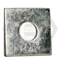 1" Square Beveled F436 Hardened Washers, Hot-Dipped Galvanized HDG, Qty 270 One Day Deal