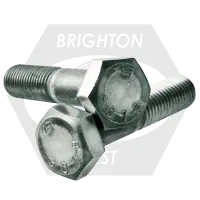 Super Sale 7/8"-9 x 3 3/4" A307 Grade B Heavy Hex Bolts, Coarse, Zinc Cr+3, Partially Threaded, Qty 65