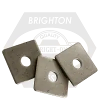 In Demand 7/8" x 3" x 0.315 Square Plate Washers, Plain Finish, Qty 55
