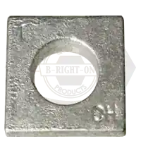 1 1/4" Square Beveled Malleable Iron Washers, Hot-Dipped Galvanized HDG, Qty 70 Limited Time