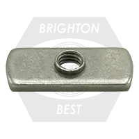 Secure Checkout 1/2"-13 Spot Weld Nut, Double Tab, Qty 600