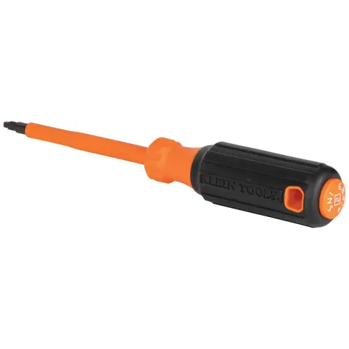 Klein Tools 6844INS Insulated Screwdriver, 2 Square, 4-Inch Round Shank Fast Shipping