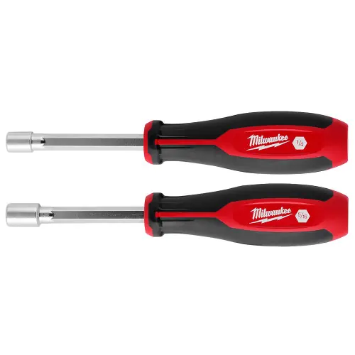 Milwaukee Tool 48-22-2442 2pc SAE HollowCore Nut Driver Set Buy Direct