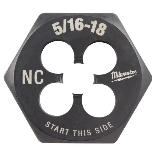 Milwaukee Tool 49-57-5342 5/16"-18 NC 1-Inch Hex Threading Die Holiday Sale