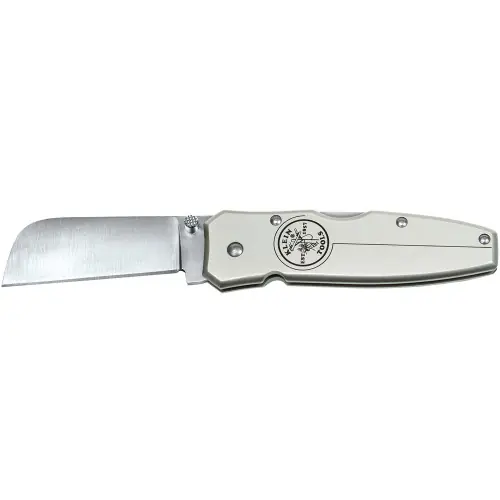 Klein Tools 44007 Lightweight Lockback Knife 2-1/2-Inch Coping Blade, Silver Handle Genuine