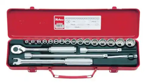Ko-ken 3206M 3/8 Sq. Dr. Socket set 6, 12 point 21 pieces Bargain