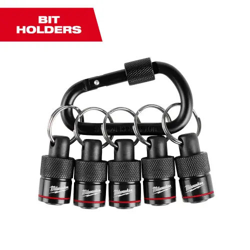 High Quality Milwaukee Tool 48-32-4537 5PC Bit Holder with Carabiner, 3 Pack