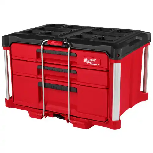 New Release Milwaukee Tool 48-22-8447 PACKOUT Multi-Depth 3-Drawer Tool Box