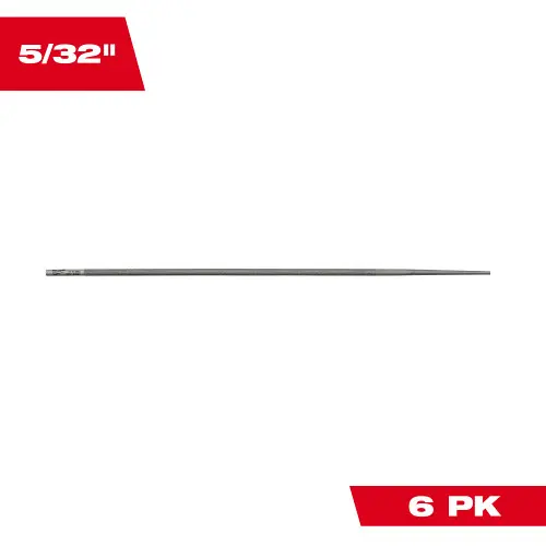 Final Sale Milwaukee Tool 49-16-2883 5/32 Round File for Saw Chain 6 PK