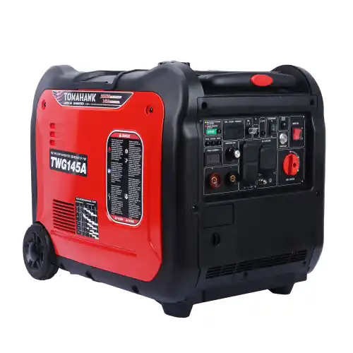 Tomahawk TWG145A 145 Amp Welder Generator, Super Quiet, Stick TIG Engine Drieven Inverter One Day Deal