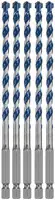 Final Sale Bosch HCBG0605T 5 pc. 1/4 In. x 6 In. BlueGranite Turbo Carbide Hammer Drill Bits (5 Pack)