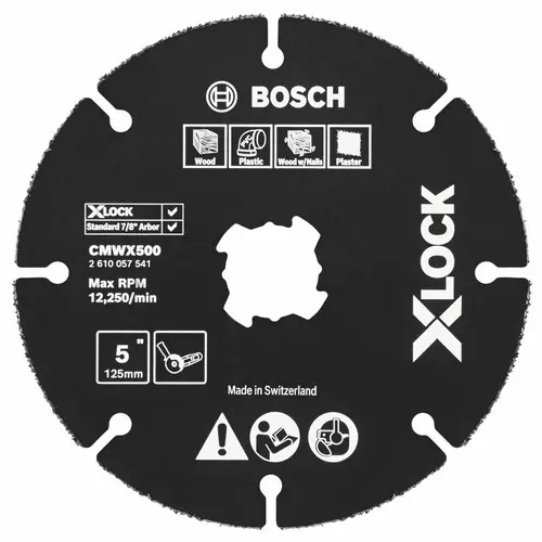 Bosch CMWX500 5 In. X-LOCK Carbide Multi-Wheel New Release