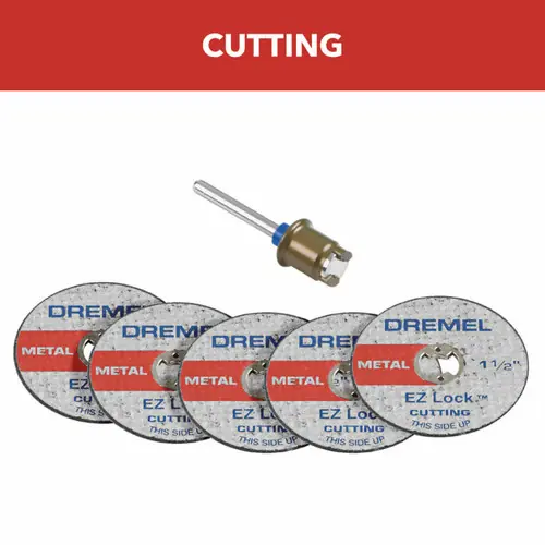 Must Have Dremel EZ406-02 1-1/2 In. (3.2 mm) EZ Lock Cut-Off Wheel Starter Kit
