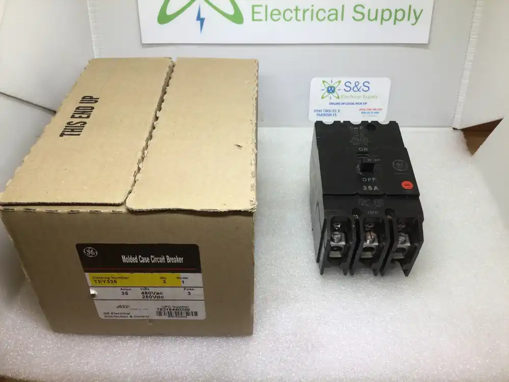 GE/General Electric TEY335 35 Amp 3 Pole 480v Bolt-On Circuit Breaker New Arrival