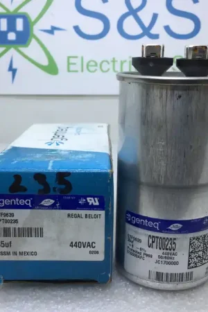 Holiday Sale GE/Genteq 97F9639 CPT00235 35uF -/+6% 440VAC 50/60Hz Capacitor