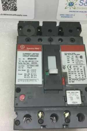 Bargain GE General Electric SEPA36AT0150 Spectra RMS 150 Amp 600v 3 Pole Red Label W/Srpe150a