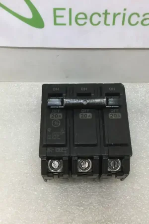 Final Sale GE General Electric THQL32020 20 Amp 3 Pole 240V Plug In Circuit Breaker