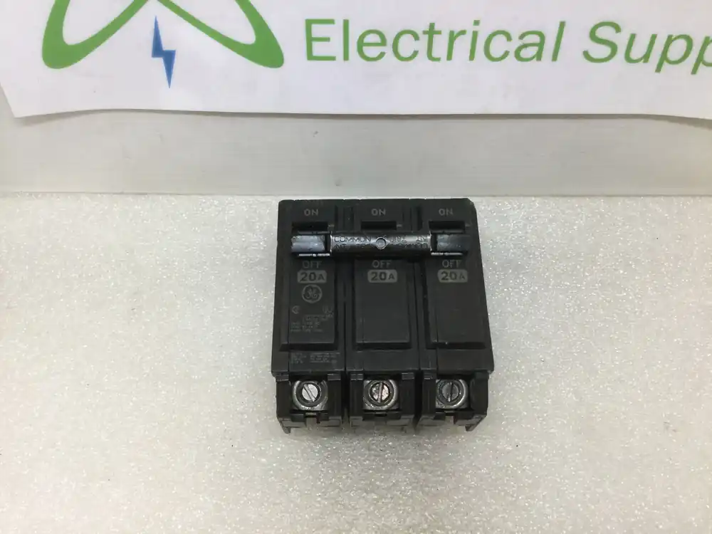Final Sale GE General Electric THQL32020 20 Amp 3 Pole 240V Plug In Circuit Breaker