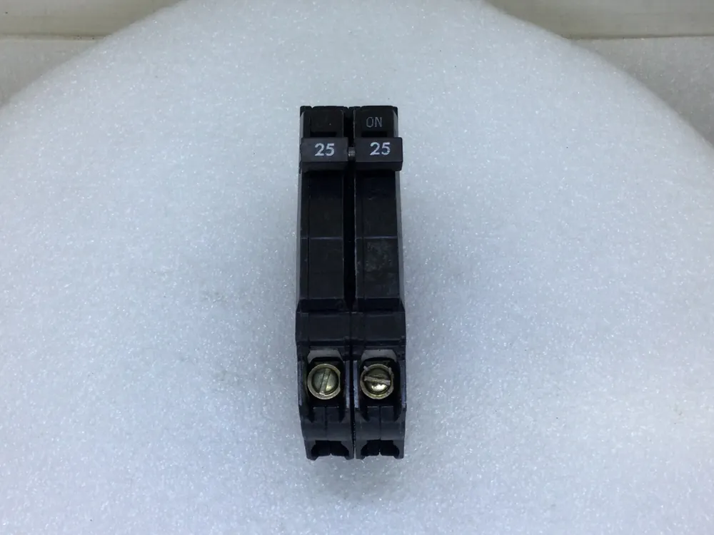 Grab Now GE THQP225 25 Amp 2 Pole 120/240V Circuit Breaker - Black Face