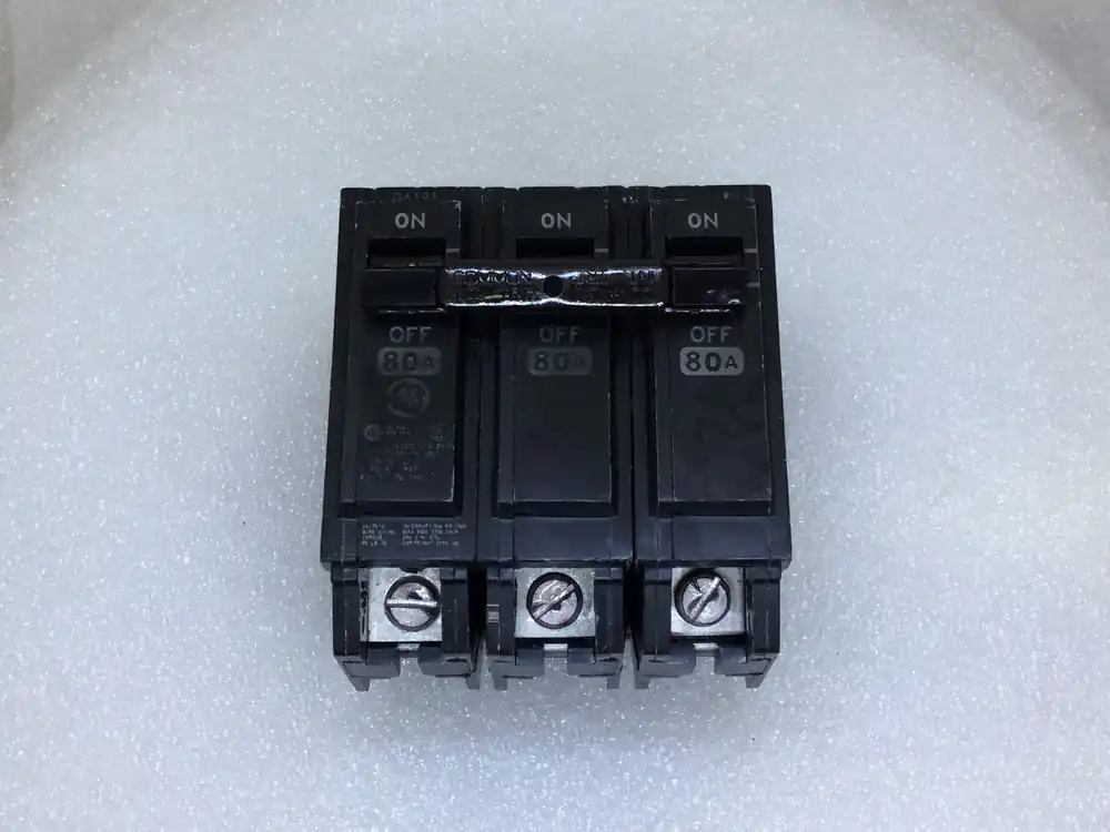 GE General Electric THQL32080 80 Amp 3 Pole 240V Circuit Breaker Free Returns
