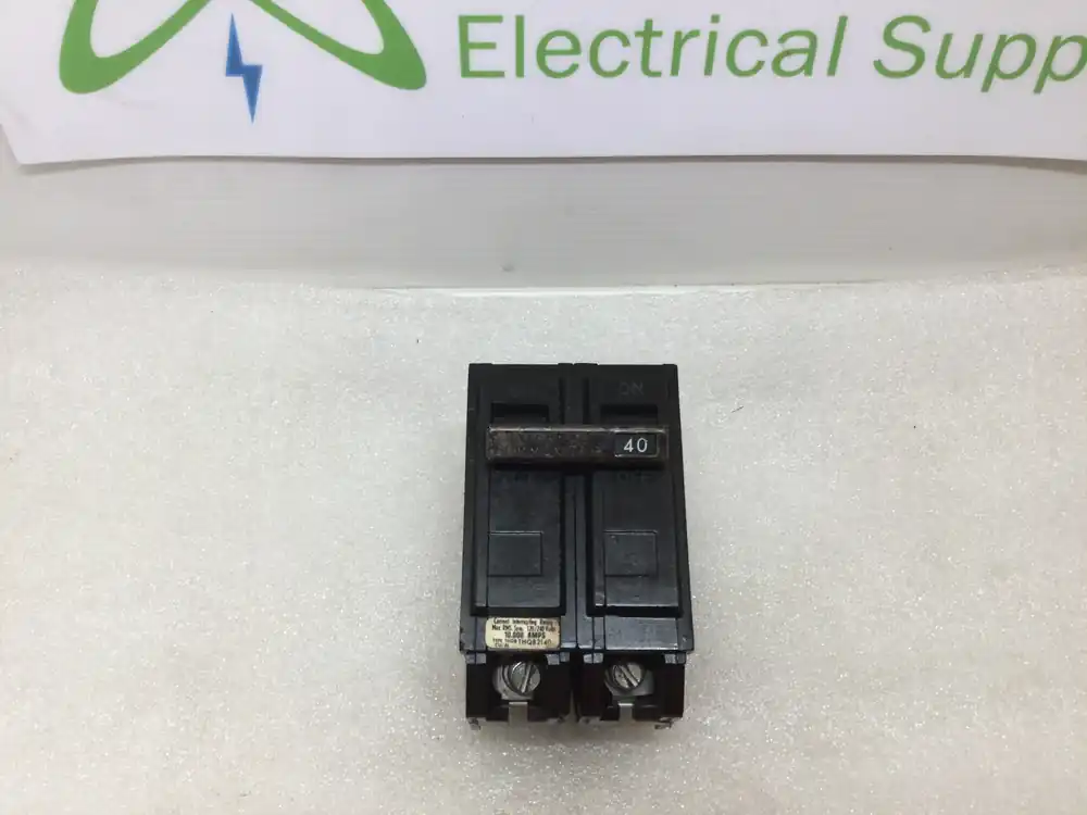 GE THQB2140 40 Amp 2 Pole 240V Circuit Breaker - Black Face Express Delivery