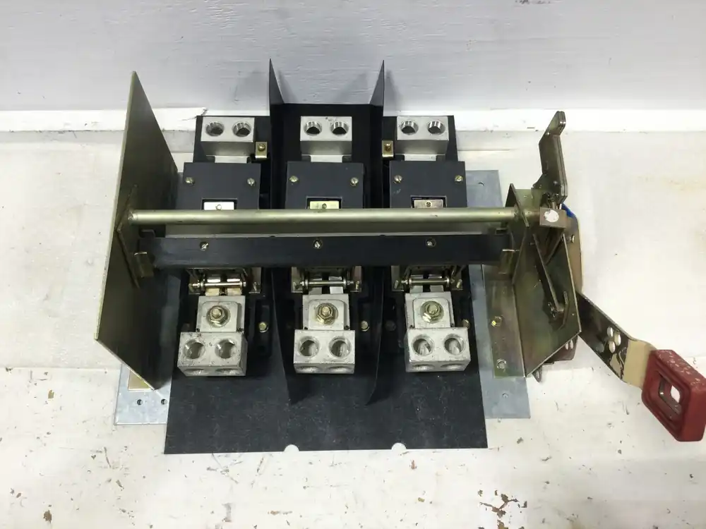 GE Power Pole, 600 Amp, THN3366 Model 11, 600 Amp, 600V, 455C412G15 Switch Blocks - Complete Assembly Authentic