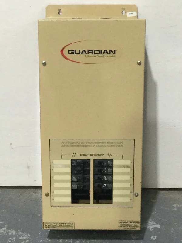 Low Price Generac Guardian Automatic Transfer Switch 12 Space 100 Amp 120/240V 1 Phase 3 Wire