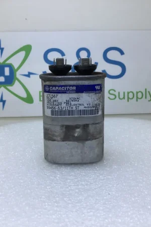 GE General Electric 27L567 15uf +/- 6% 370 VAC 50/60Hz Run Style Capacitor Trending