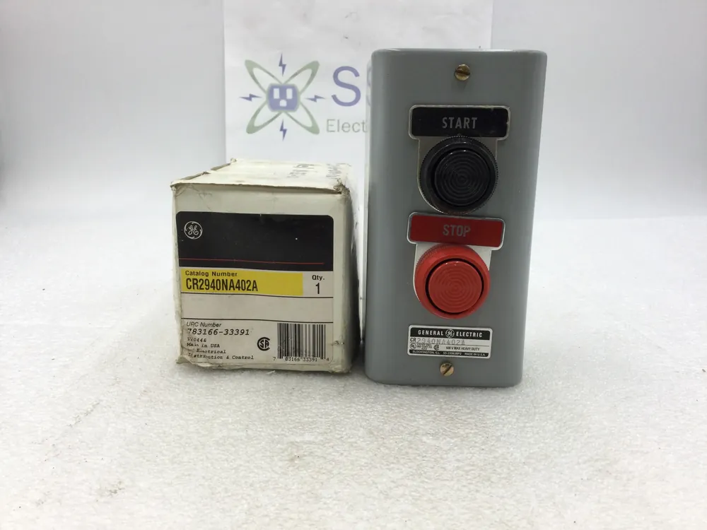 GE General Electric CR2940NA402A 600V Start Stop Push Button Station Last Chance