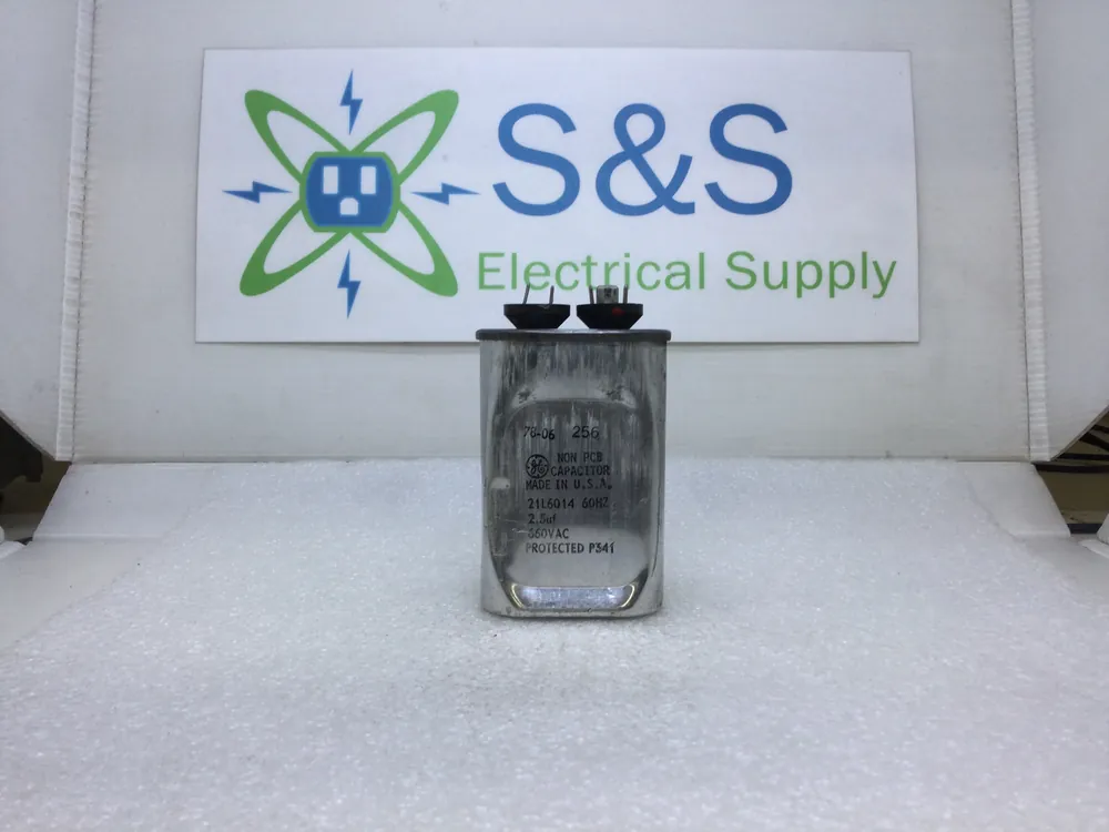 In Demand GE General Electric 21L6014 Motor Run Capacitor 2.5uf 660 VAC 60 Hz