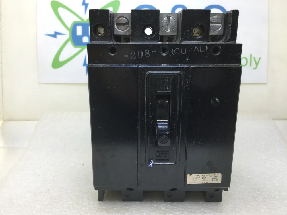 GE General Electric TE132100 3 Pole 100 Amp 240V Circuit Breaker Hassle-Free Returns