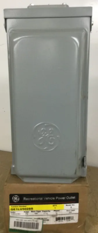 GE General Electric GE1LU502SS 70 Amp 1 Phase 3 Wire Type 3R RV Power Outlet Panel 20/50 Amp Low Price
