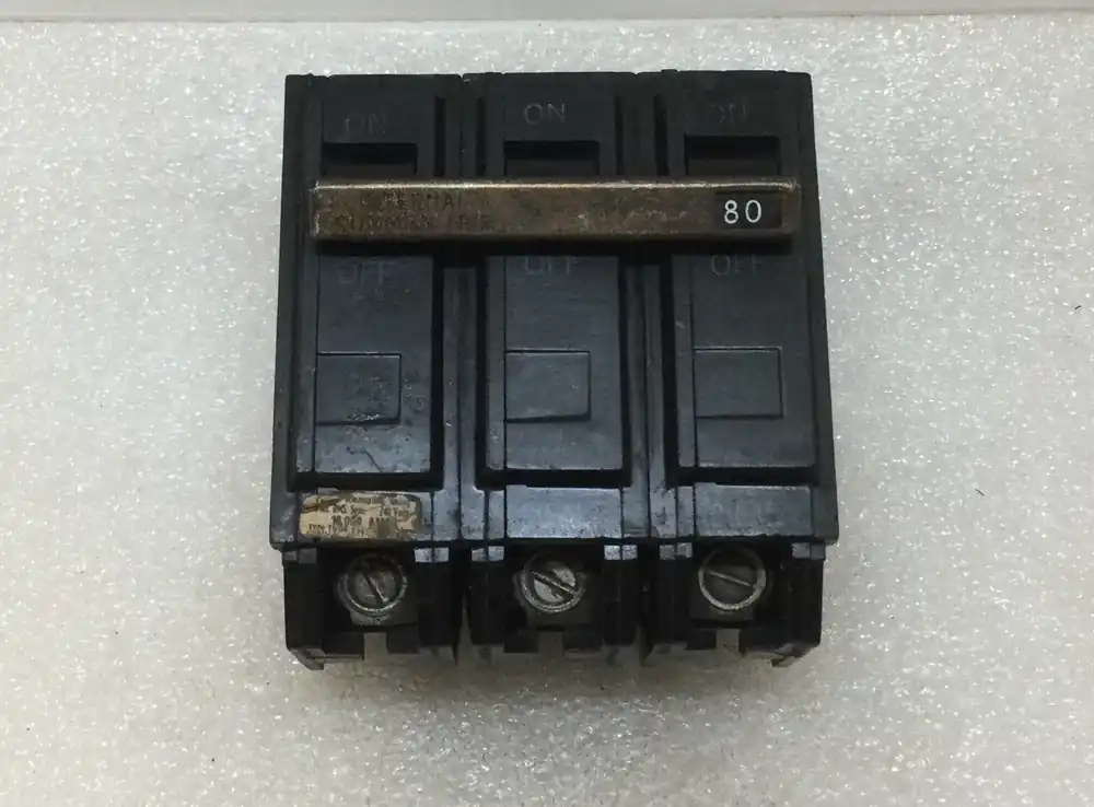 Order Now GE General Electric THQB32080 80 Amp 3 Pole 240V Circuit Breaker