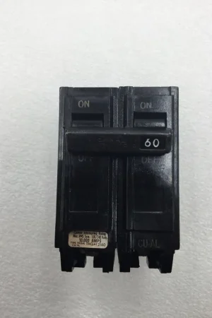 Sale GE/General Electric THQAL2160 60 Amp 2 Pole 120/240 VAC Circuit Breaker - Flaw