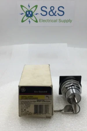 Authentic GE CR104PSK63A00C HD 2 Position Key Style Selector Switch with Spring Return