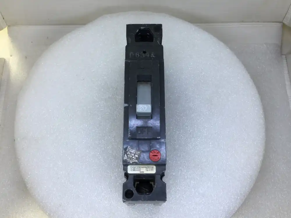 Super Sale General Electric TED113020 20 Amp 1 Pole 277V Circuit Breaker - Cosmetic Flaw