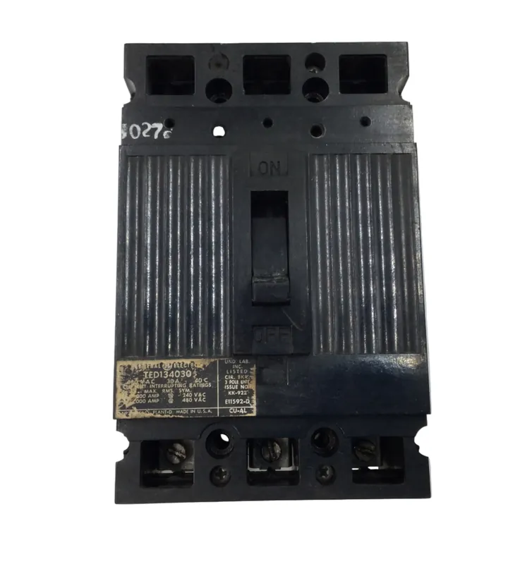 General Electric TED134030 30 Amp 3 Pole 480V Circuit Breaker Save Now