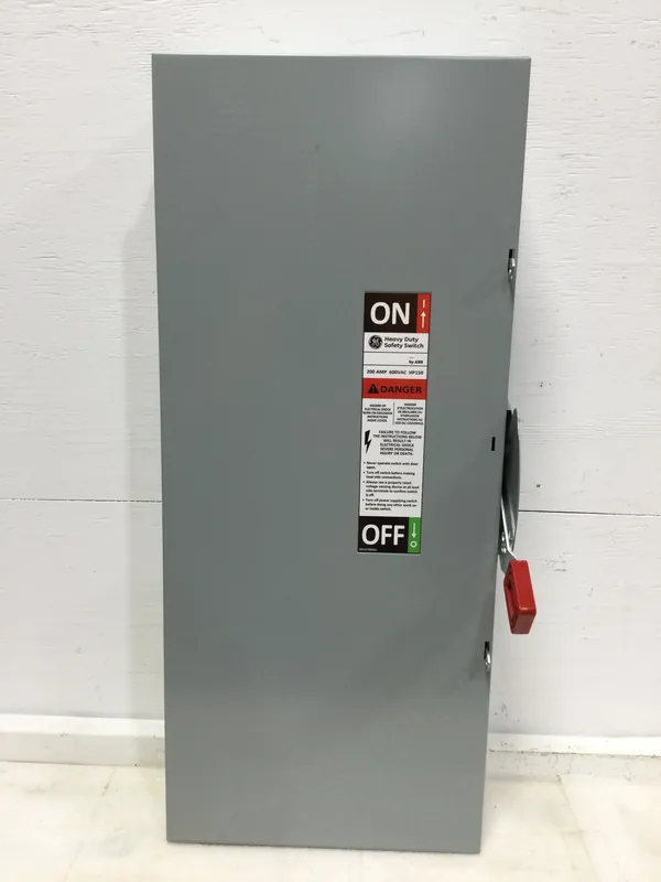 Crafted GE THN3364 200 AMP 600 VAC Heavy Duty Safety Switch Non Fusible