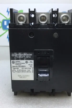 Popular Square D Q2L3150H 3 Pole 150 Amp 240v 22KA Circuit Breaker