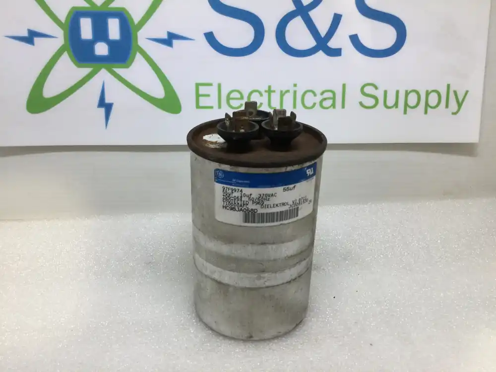 GE Capacitor 97F9974 55uf 10uf 370Vac +/-6% 50/60Hz Trending