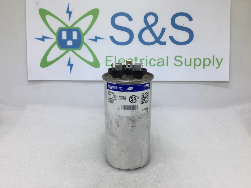 GE Genteq Capacitor Dual Run 35/5uf 370Vac +/-6% 50/60Hz 97F9834 C3355R Mega Sale