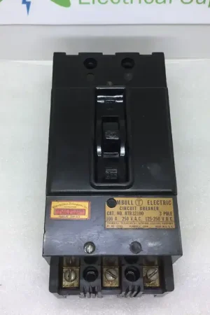 General Electric (GE) / Trumbull ATB32100 3 Pole 100A 250VAC Type ATB Circuit Breaker Trusted Brand