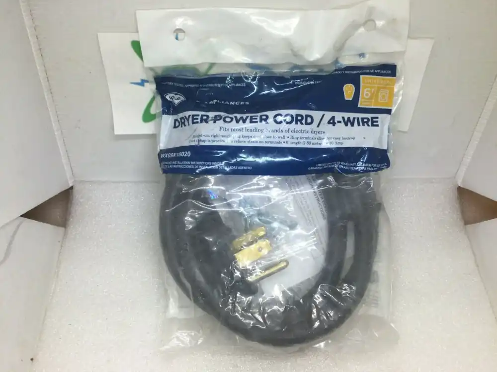 Ge Wx09x10020 4 Wire 6 Ft 30 Amp Dryer Power Cord Direct From Factory