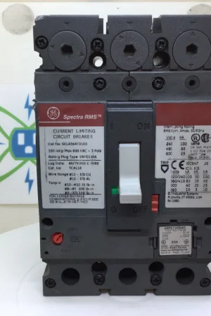 Brand New GE SELA36AT0100 100 Amp 3 Pole Circuit Breaker 80 Amp Rated Plug SRPE100A80