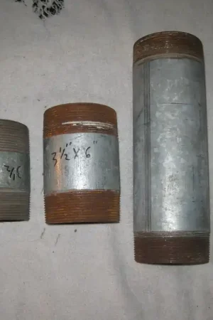 (3) Piece Assortment 3 1/2" Pipe Nipples Free Returns