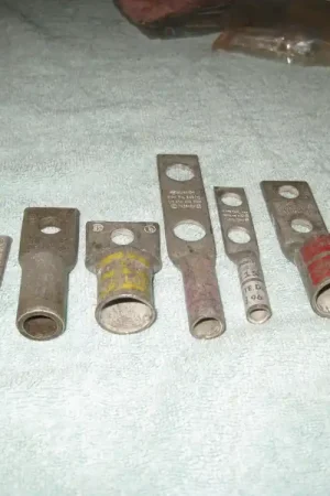 Buy Today (6) Assorted Crimp Lug Terminals 1- Aluminum And 5 Copper