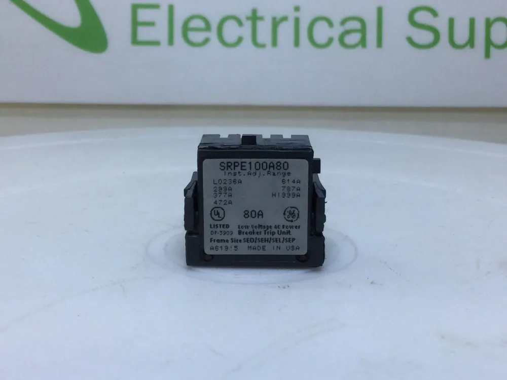 General Electric SRPE100A80 80 Amp Spectra Rating Plug Limited Offer
